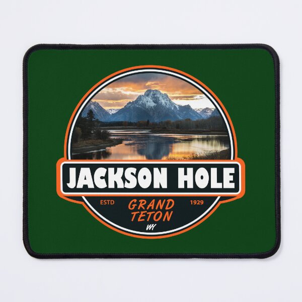 Item preview, Jackson Hole Wyoming Travel Art Emblem designed and sold by KrisSidDesigns.