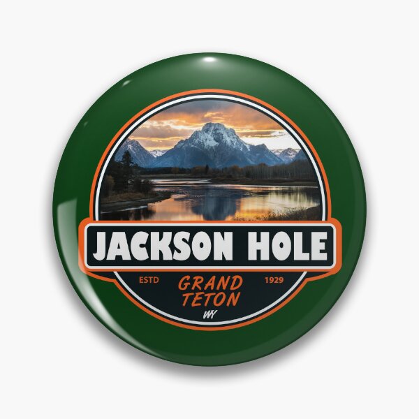 Item preview, Jackson Hole Wyoming Travel Art Emblem designed and sold by KrisSidDesigns.