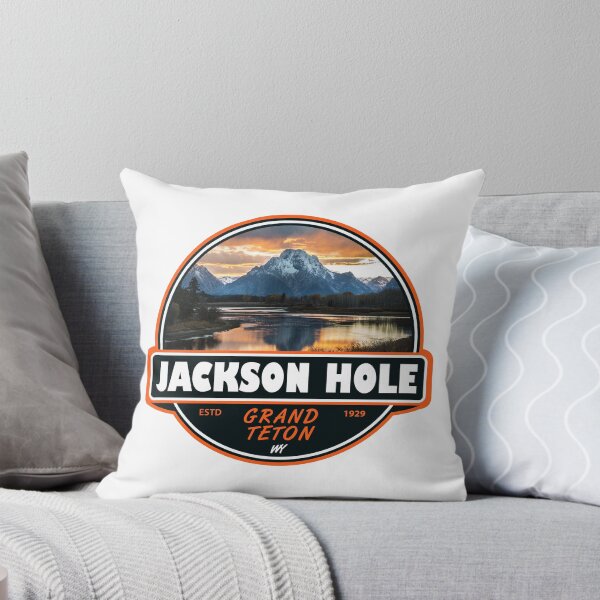 Item preview, Jackson Hole Wyoming Travel Art Emblem designed and sold by KrisSidDesigns.