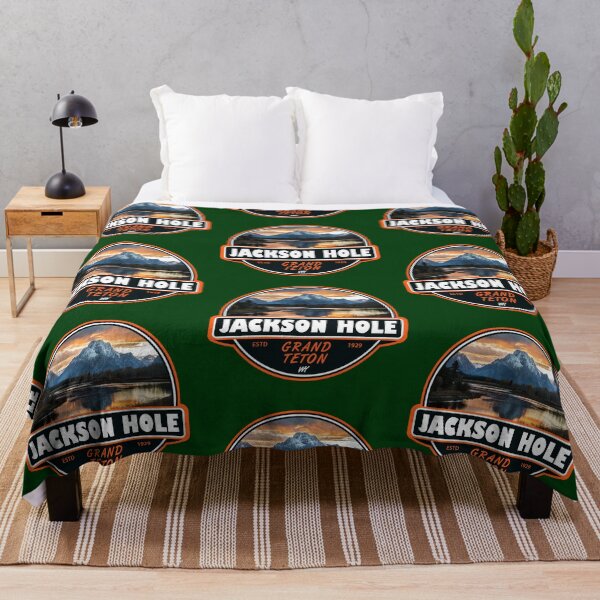 Item preview, Jackson Hole Wyoming Travel Art Emblem designed and sold by KrisSidDesigns.