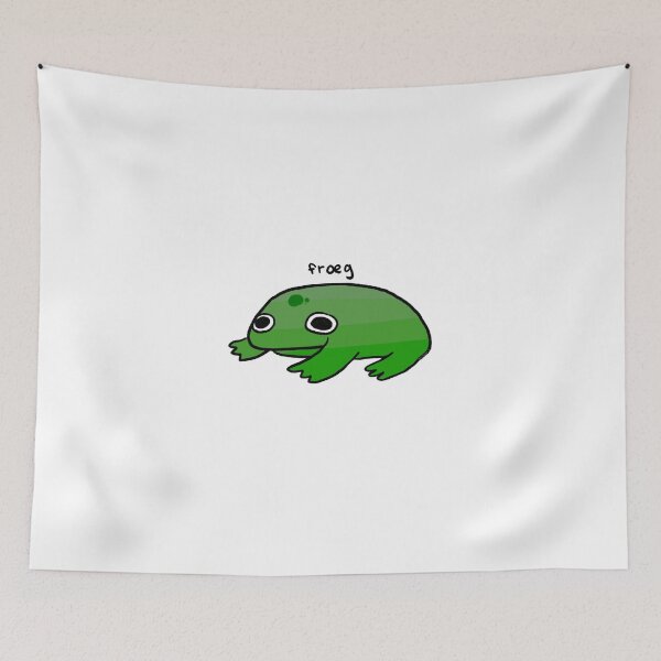 Item preview, FRŒG | Cute Green Frog, Frog Sticker, Funny Frog Art  designed and sold by iristocat.