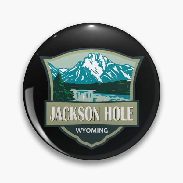 Item preview, Jackson Hole Wyoming Travel Retro Badge designed and sold by KrisSidDesigns.