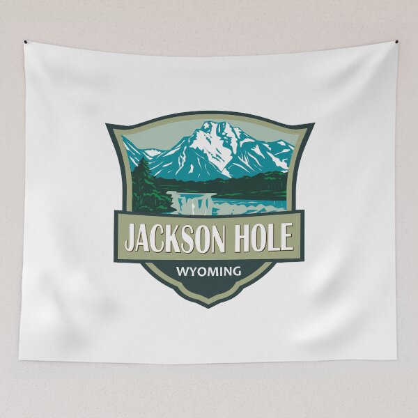 Item preview, Jackson Hole Wyoming Travel Retro Badge designed and sold by KrisSidDesigns.