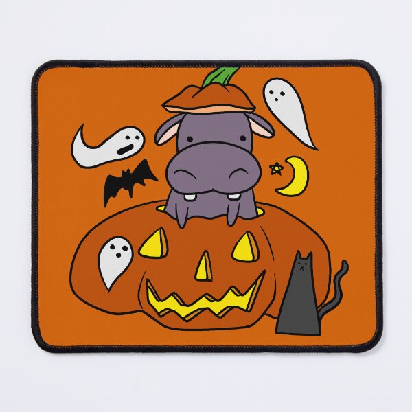 Item preview, Spooky Halloween Hippo Inside of Pumpkin designed and sold by SaradaBoru.
