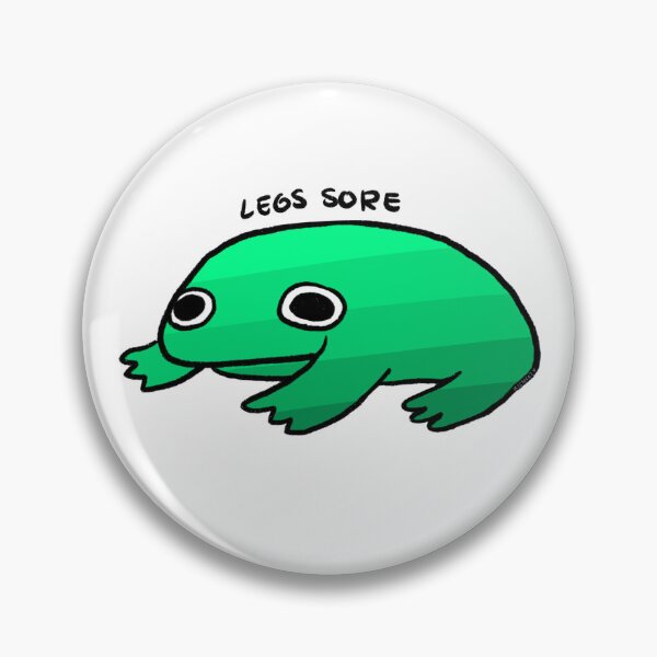 Item preview, Legs Sore | Cute Green Frog, Frog Sticker, Funny Frog Art  designed and sold by iristocat.