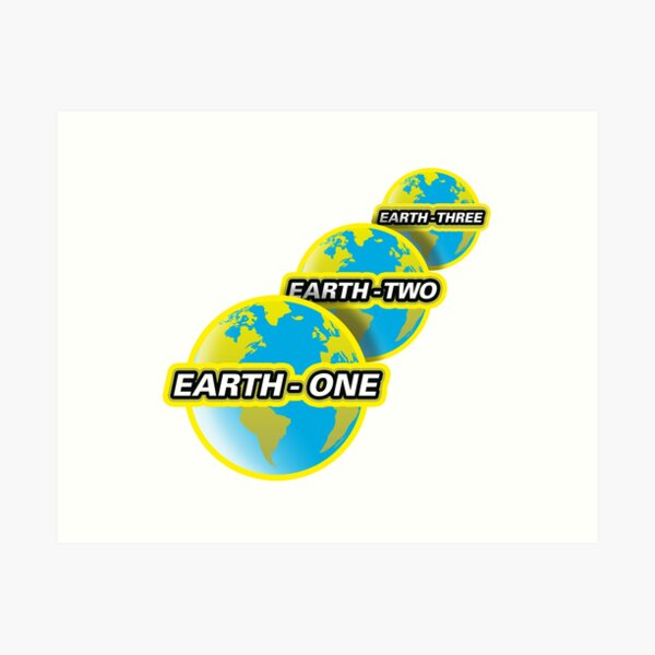 Multiverse Earths Art Print