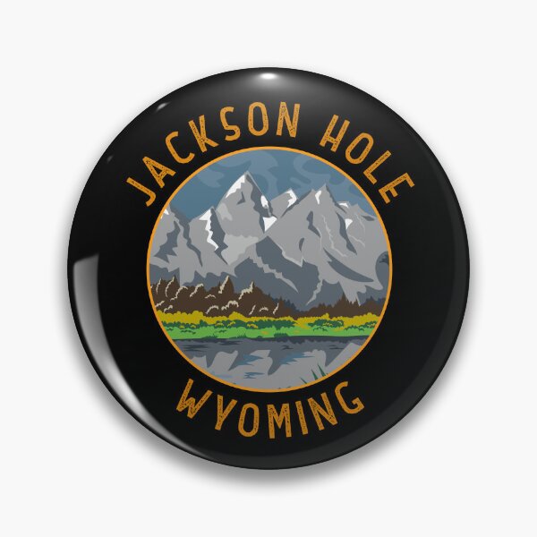 Item preview, Jackson Hole Wyoming Distressed Circle designed and sold by KrisSidDesigns.