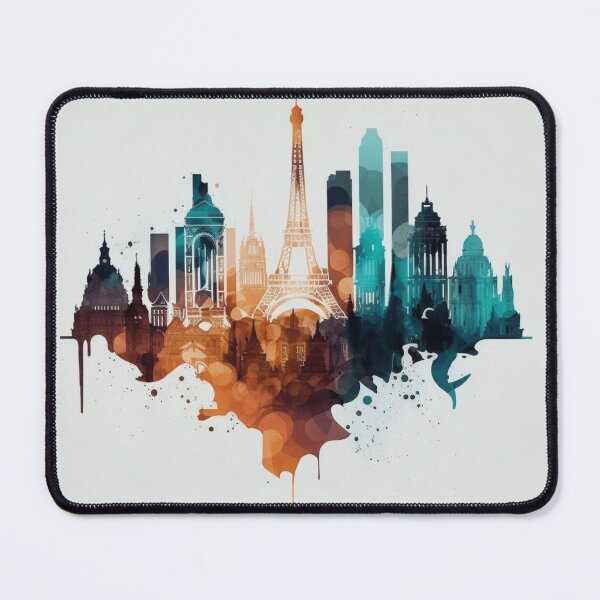 Item preview, Local Pride: Celebrating the Festivals Location with City Skylines and Natural Landmarks Of Paris designed and sold by BENMBARK.