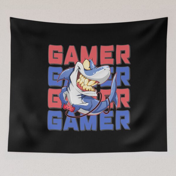 Item preview, Gamer Shark designed and sold by RockBeeDesigns.