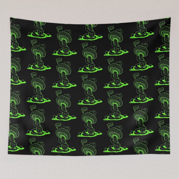 Item preview, Poisonous acid neon green mushroom with bubbles and snake designed and sold by MalkyTea.