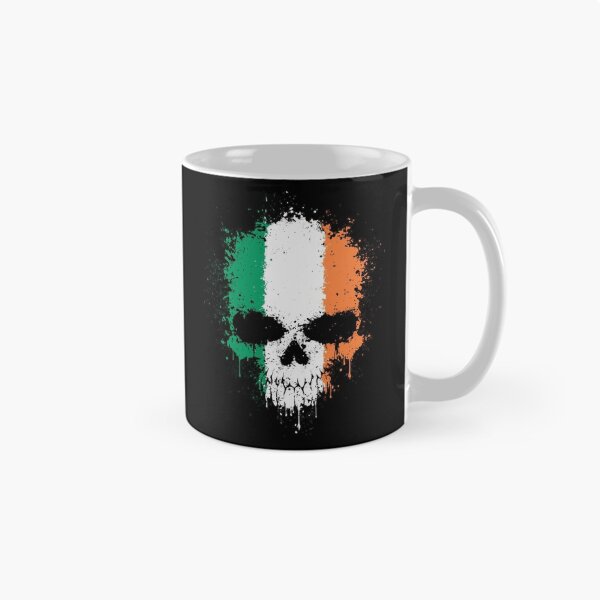 Item preview, Chaotic Irish Flag Splatter Skull designed and sold by JeffBartels.