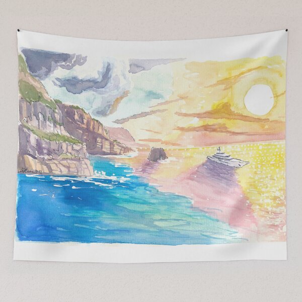 Item preview, Southern Italy Sunset on the Sorrento Coast designed and sold by artshop77.