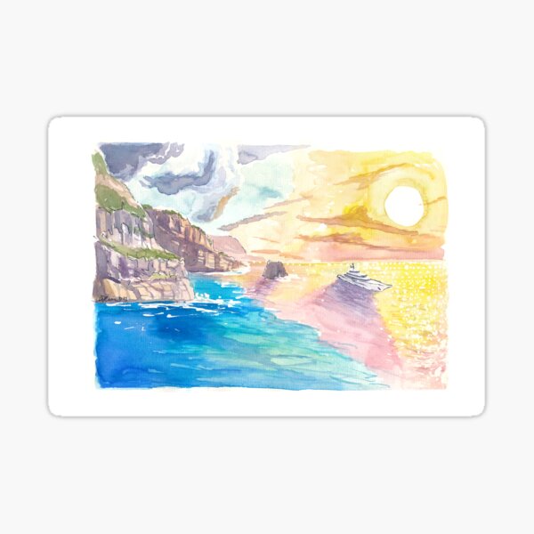 Item preview, Southern Italy Sunset on the Sorrento Coast designed and sold by artshop77.