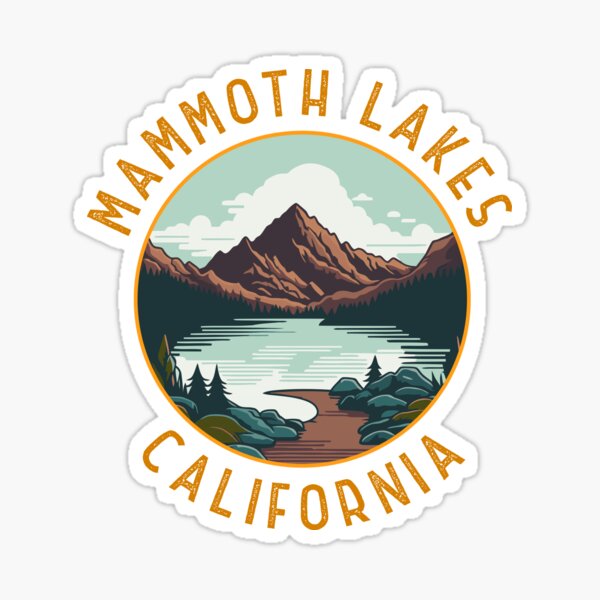 Item preview, Mammoth Lakes California Distressed Circle designed and sold by KrisSidDesigns.
