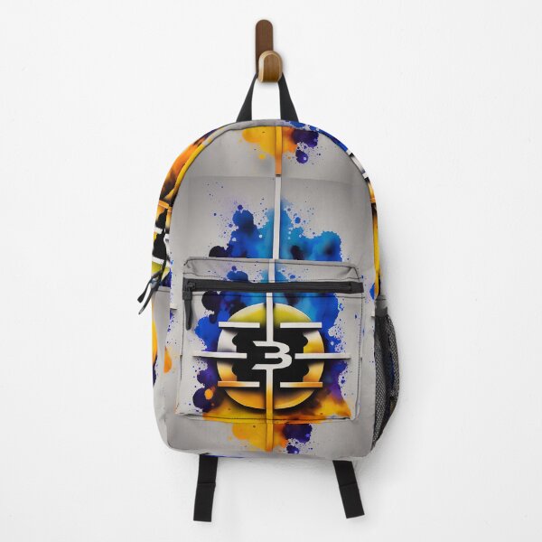 Item preview, Bitcoin blue and yellow splash designed and sold by whatcryptodo.