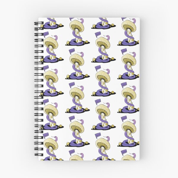 Item preview, Hongo amarillo venenoso con burbujas y serpiente morada designed and sold by MalkyTea.