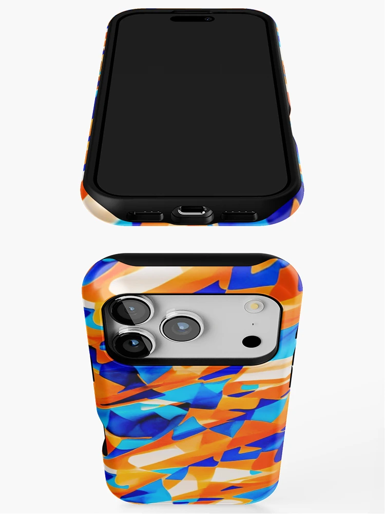 Thumbnail 3 of 4, iPhone Case, Colorful Abstract Pattern designed and sold by cosmic3000.