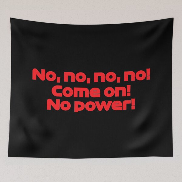 Item preview, Driver #16 No! No Power! | Best Team Radio Bahrain 2023 Season (Red - Black BG) designed and sold by FilipeFerreira.