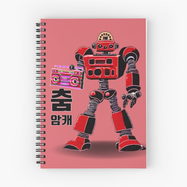 Item preview, Red Robot with a Boombox designed and sold by Arcult-Stickers.