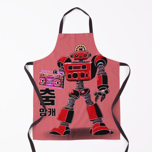 Item preview, Red Robot with a Boombox designed and sold by Arcult-Stickers.