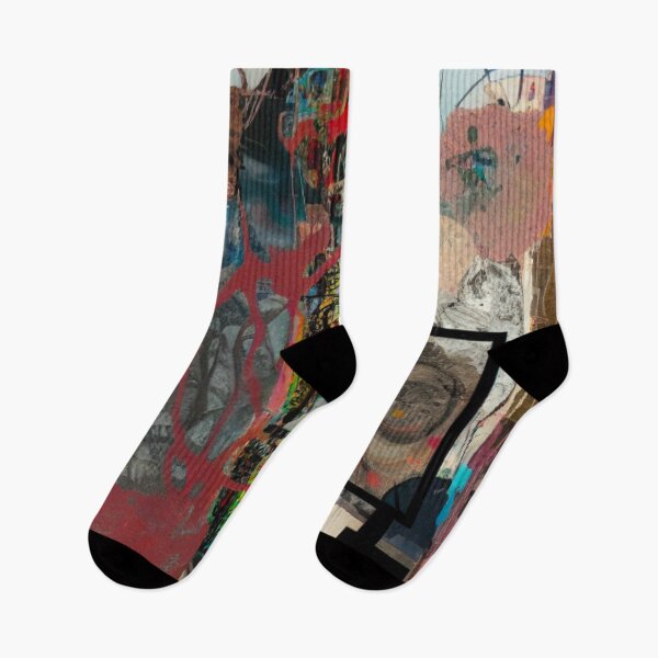 Item preview, Urban Abstract Art: Expressive Brushstrokes & Experimental Collage designed and sold by ArtazaBazaar.