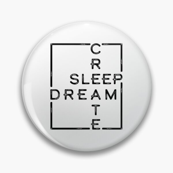 Item preview, Sleep Dream Create, Inspirational Typography, Boxed Distressed Typography, Creative for Dreamers designed and sold by SleepingInCo.