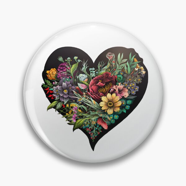 Item preview, Flowers in a heart designed and sold by mtamri.