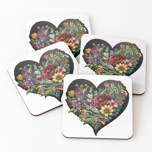 Item preview, Flowers in a heart designed and sold by mtamri.