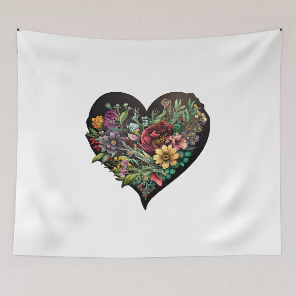 Item preview, Flowers in a heart designed and sold by mtamri.