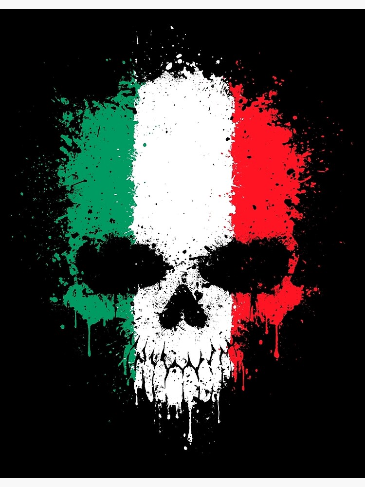 Chaotic Argentine Flag Splatter Skull Poster for Sale by jeff bartels