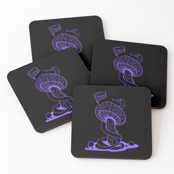 Item preview, Poisonous acid neon purple mushroom with bubbles and snake designed and sold by MalkyTea.
