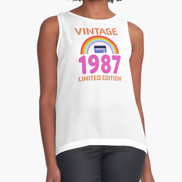 Vintage 1987. Limited Edition Rainbow Sleeveless Top
