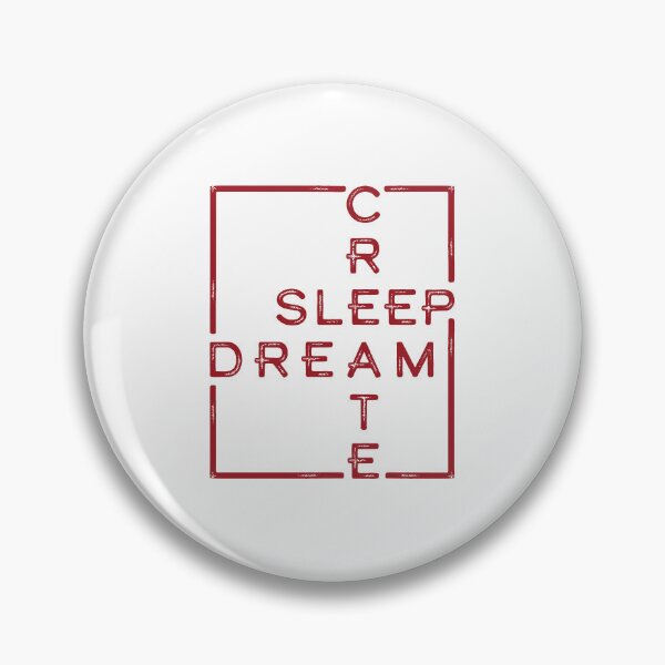 Item preview, Sleep Dream Create, Inspirational Typography, Boxed Distressed Typography, Creative for Dreamers designed and sold by SleepingInCo.