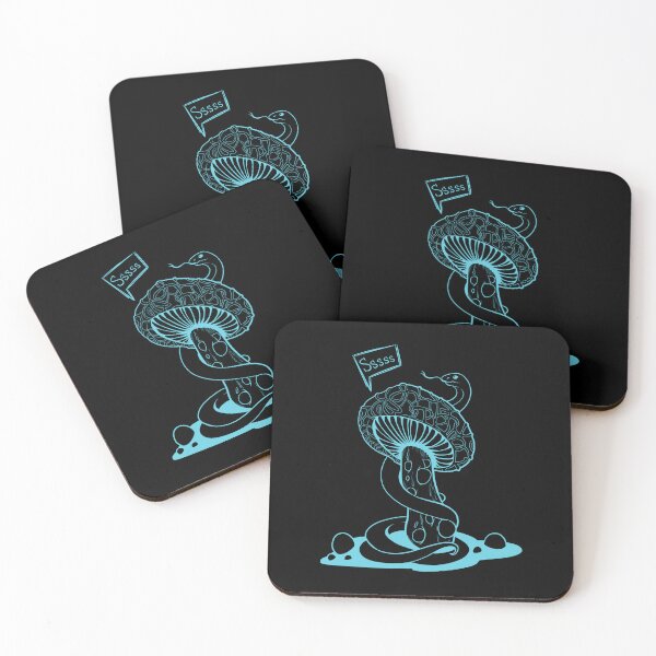 Item preview, Poisonous acid neon blue mushroom with bubbles and snake designed and sold by MalkyTea.