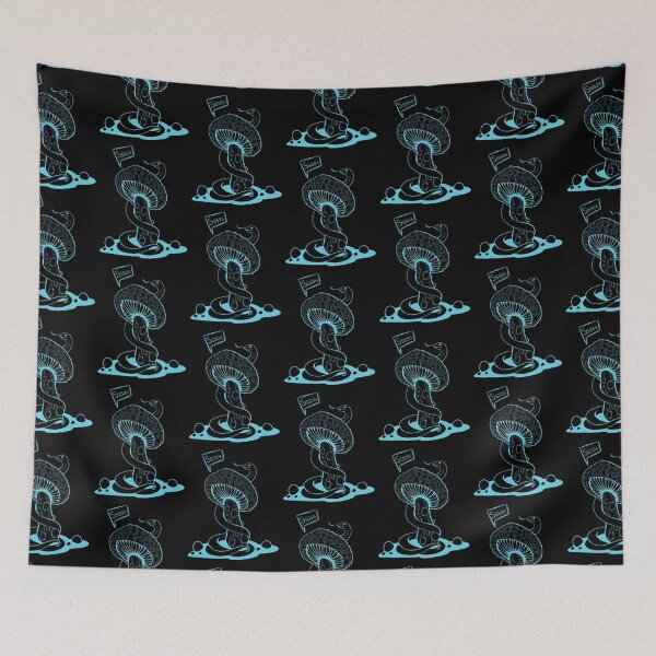 Item preview, Poisonous acid neon blue mushroom with bubbles and snake designed and sold by MalkyTea.