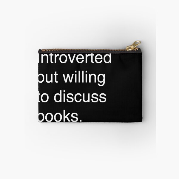 Item preview, Introverted but willing to discuss books. designed and sold by winterwinter.