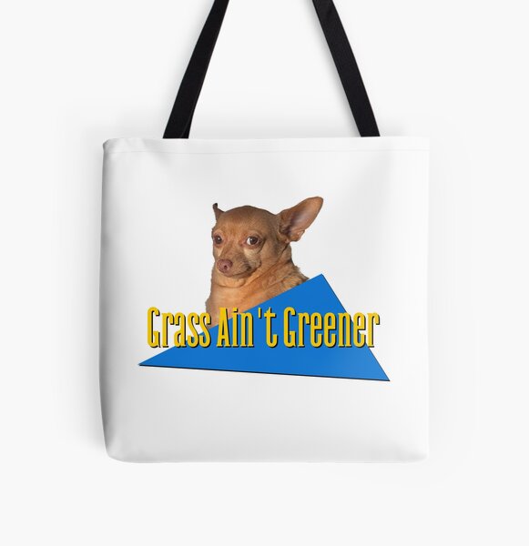 Grass Ain't Greener Mouse All Over Print Tote Bag