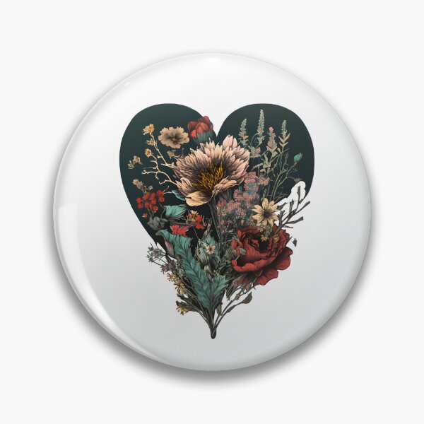 Item preview, Flowers in a heart designed and sold by mtamri.