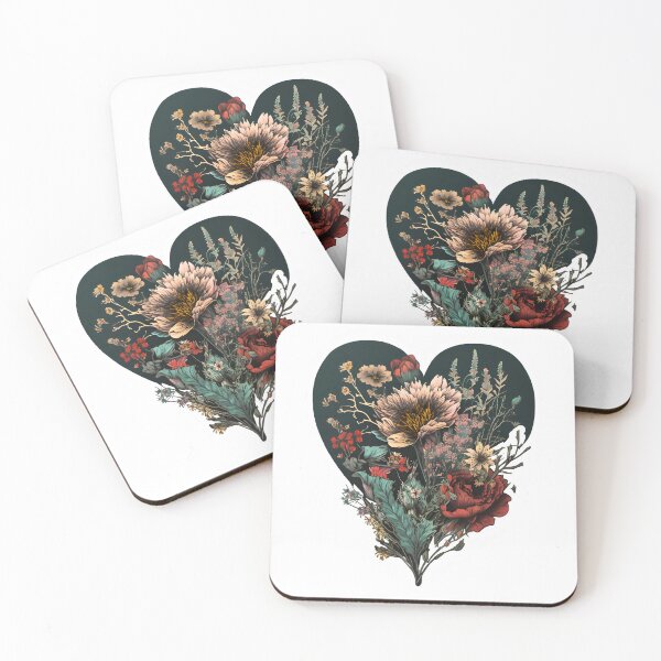 Item preview, Flowers in a heart designed and sold by mtamri.