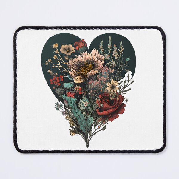 Item preview, Flowers in a heart designed and sold by mtamri.