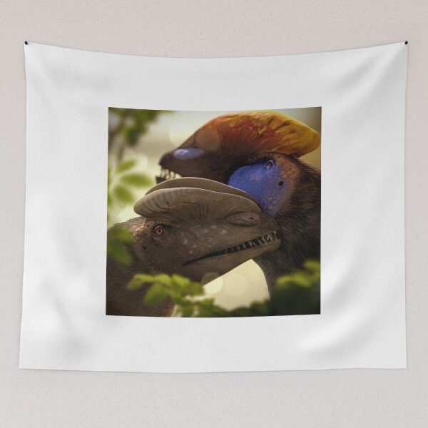 Item preview, Dilophosaurs cuddling  designed and sold by Paleo-parallax.