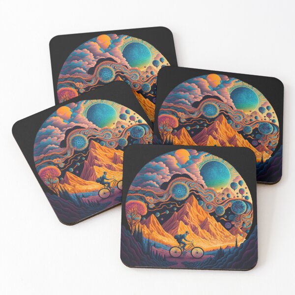 Item preview, Bicycle Day 1943 | Bubble Psychedelic Art designed and sold by Trippinink-.