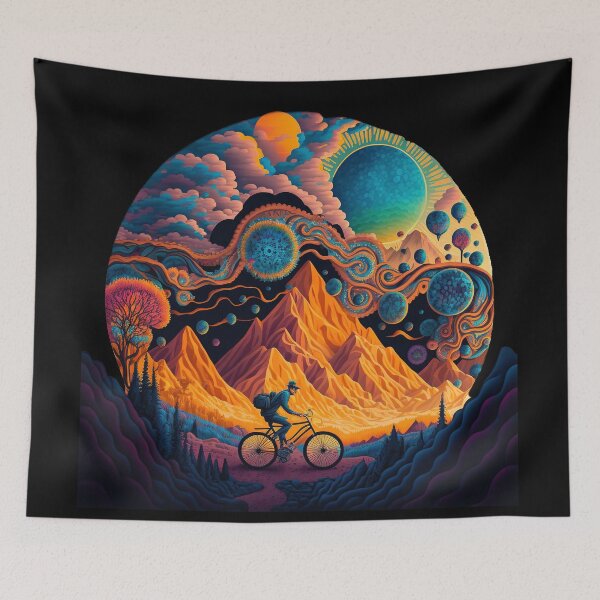 Item preview, Bicycle Day 1943 | Bubble Psychedelic Art designed and sold by Trippinink-.