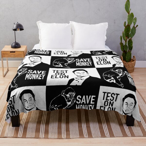 Item preview, Save Monkey, Test on Elon designed and sold by gaslight-n.