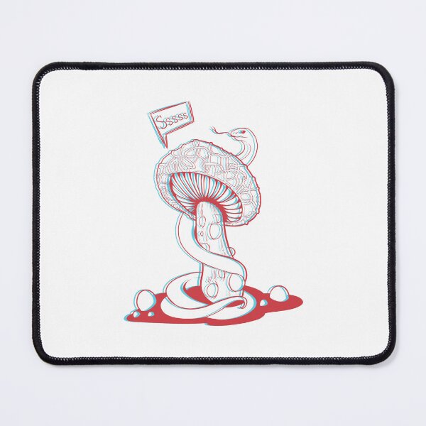Item preview, Poisonous acid neon red and blue mushroom with bubbles and snake designed and sold by MalkyTea.