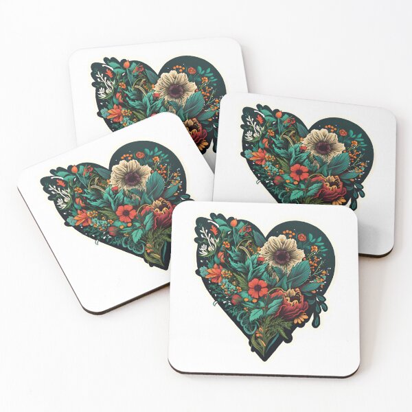 Item preview, Flowers in a heart designed and sold by mtamri.