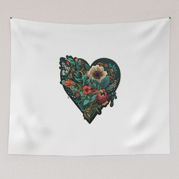 Item preview, Flowers in a heart designed and sold by mtamri.
