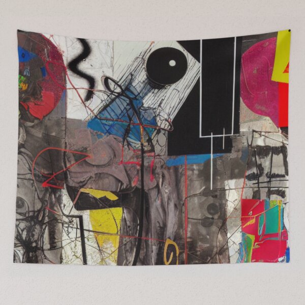 Item preview, Exploring Urban Abstractions: Expressive Collages & Graffiti designed and sold by ArtazaBazaar.