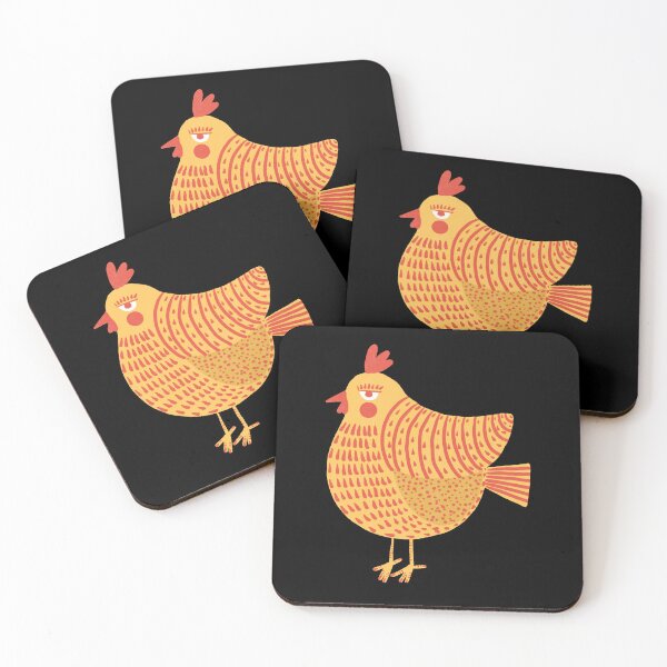 Item preview, The not so happy yellow and red chicken, version 2 designed and sold by IULIART.