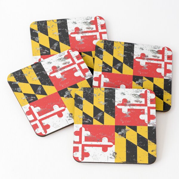 Item preview, Distressed Maryland State Flag Design designed and sold by MayhemDesigns.